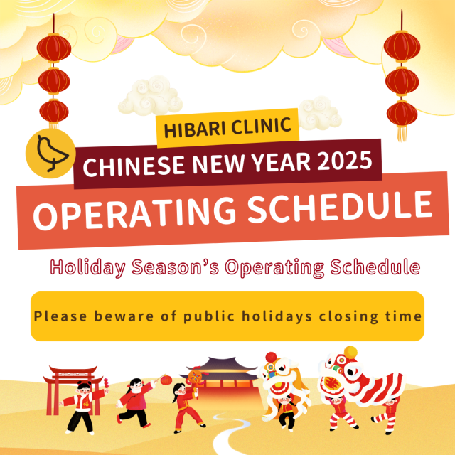 Notice of operating hours during CNY holiday season (Jan Feb 2025